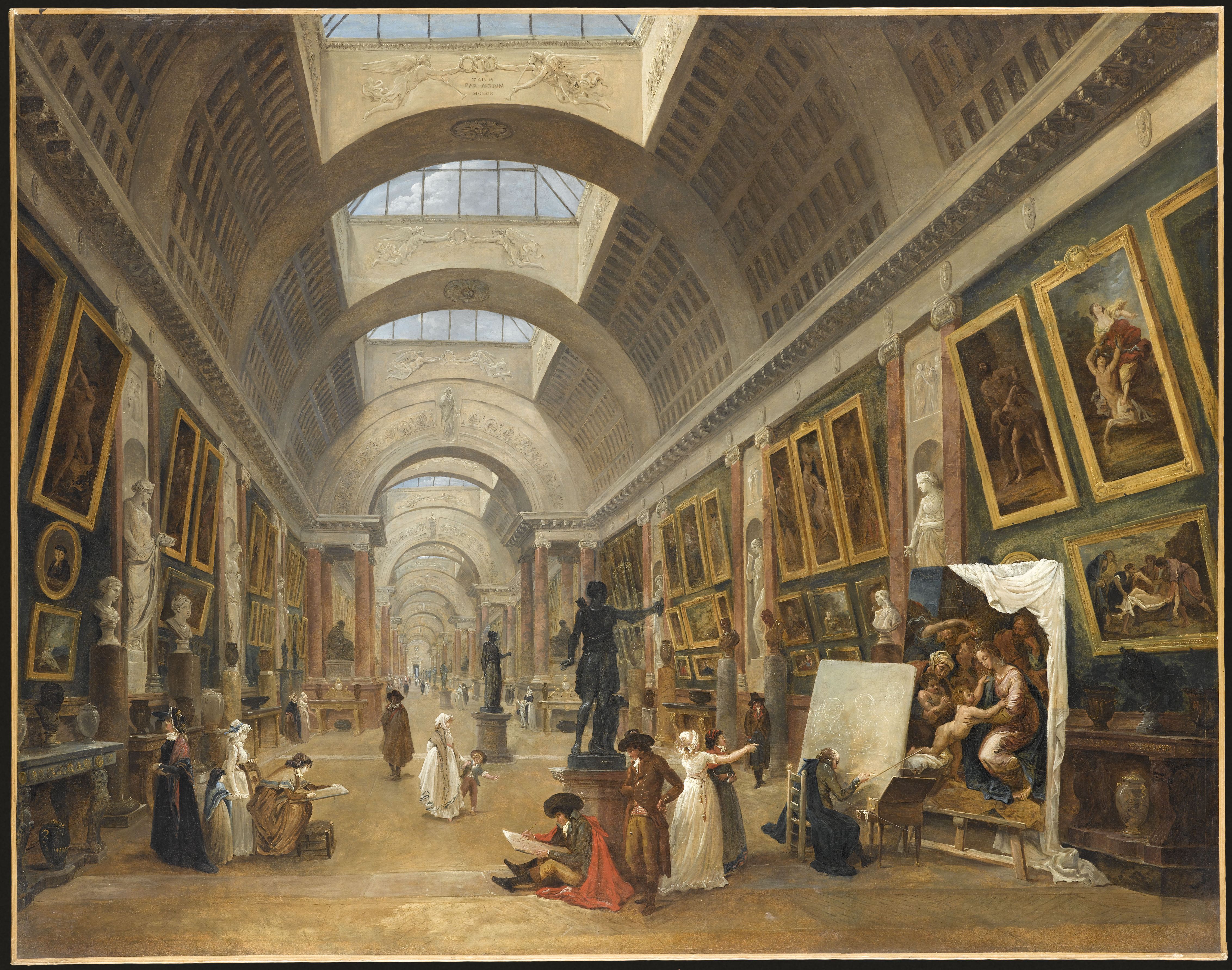 Projet d'aménagement de la Grande Galerie du Louvre en 1796